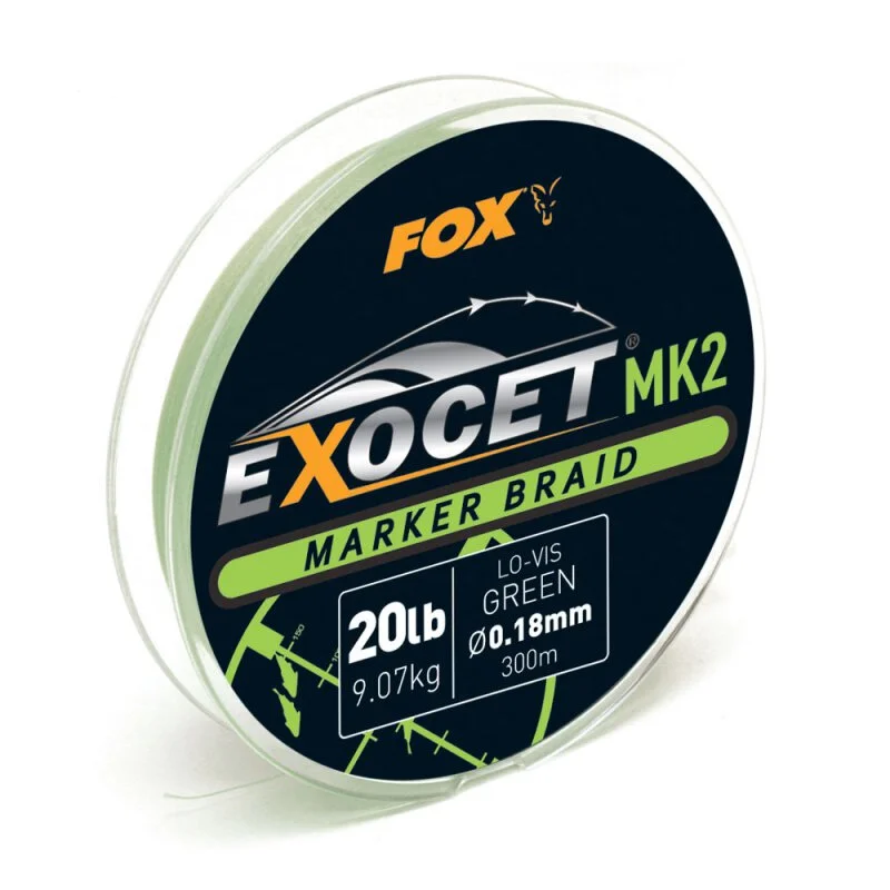 Fox - Exocet MK2 Spod & Marker Braid - 20lb - 300m - Yellow 3 Fox - Exocet MK2 Spod & Marker Braid - 20lb - 300m - Yellow