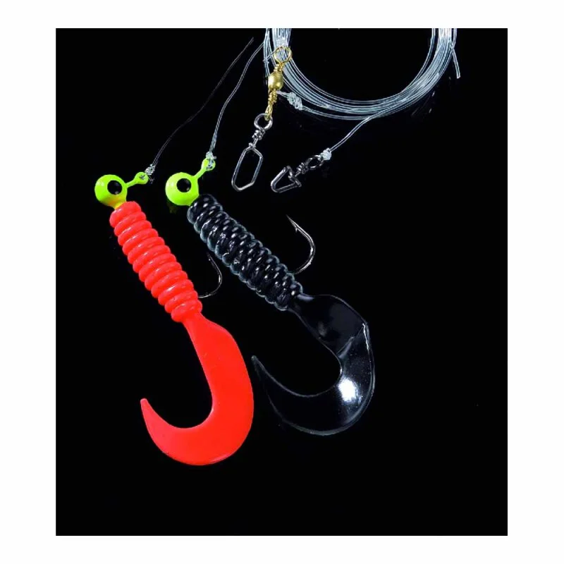 Jenzi - Pilkvorfach 3,5g - Size 2/0 - Rot-Schwarz 3 Jenzi - Pilkvorfach 3,5g - Size 2/0 - Rot-Schwarz