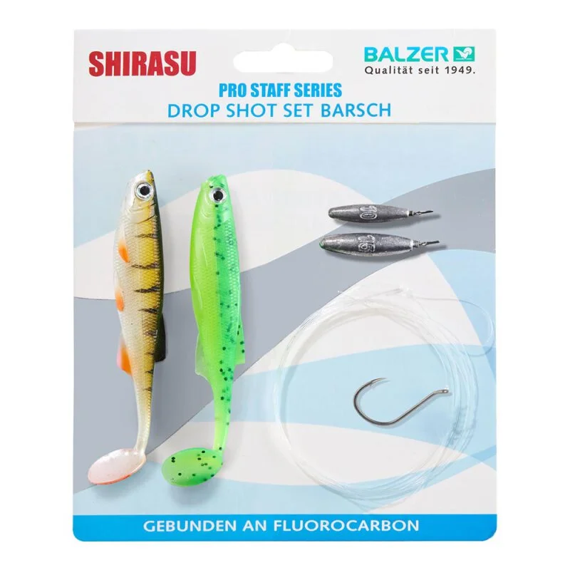 Shirasu - Drop Shot Barsch Set - Size 2 3 Shirasu - Drop Shot Barsch Set - Size 2